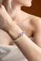 Heliophilia Silver Pulsera Multicolor con Colgante Ajustable